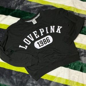 PINK Victoria's Secret Black Sweatshirt